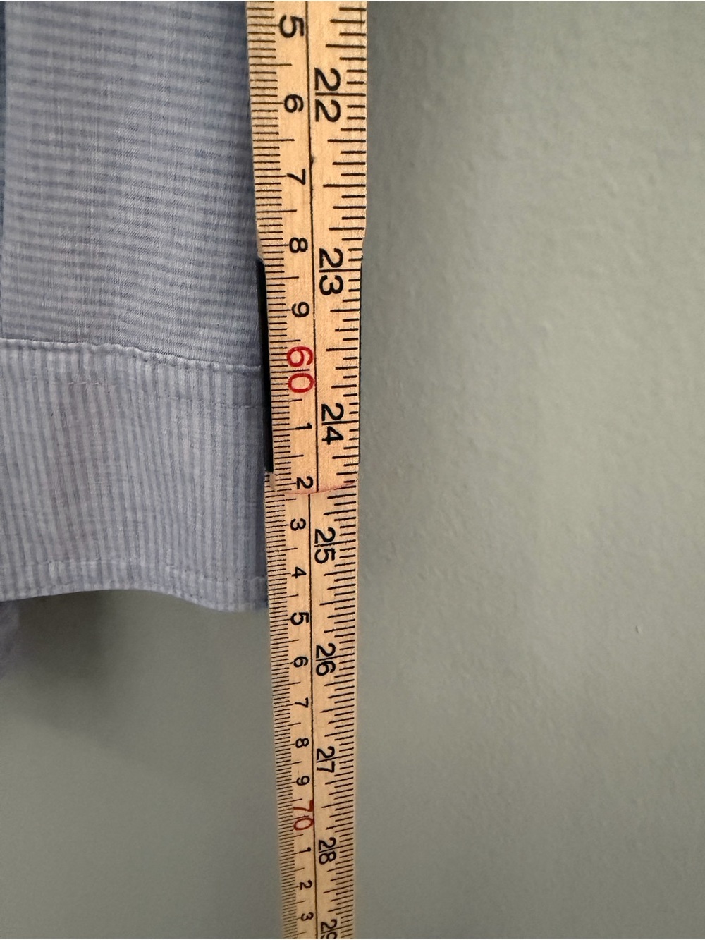 Duluth Trading Co UPF Tunic Women’s XL Nine to Fine Blue Stripe Sun Protection - Picture 13 of 15